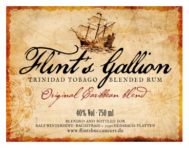 Rum Flints Galleon 0.5l